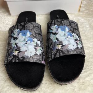 Calvin klein slides.